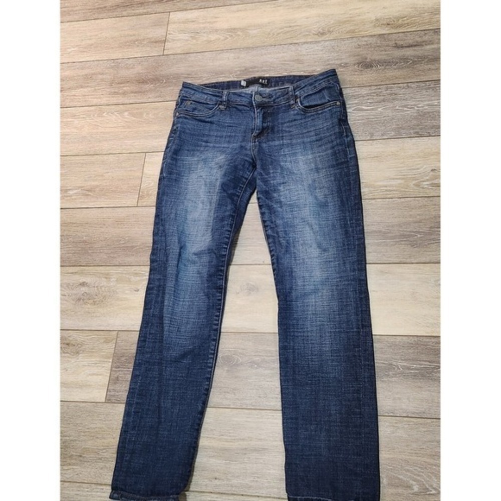 Kut from the Kloth Women's Indigo Dark Wash Midrise Straight Leg Jeans Size 6